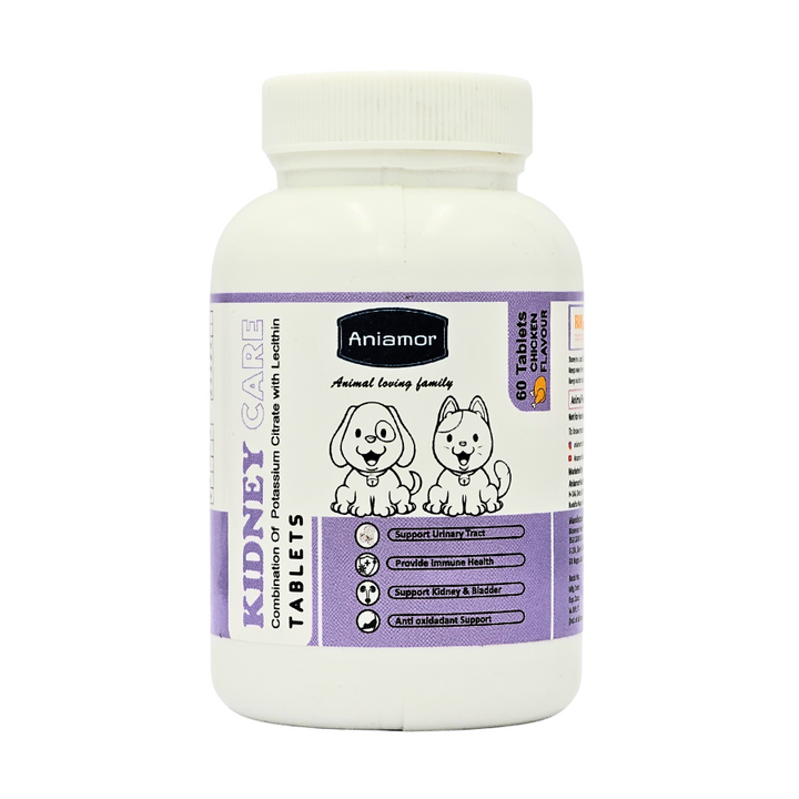 Aniamor Pet Supplements Kidney Care Tablets 60 pcs - Chicken Flavor