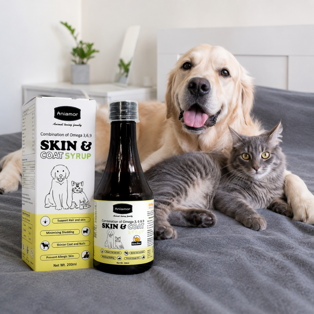 Aniamor Pet Supplements Skin &amp; Coat Syrup 200ml