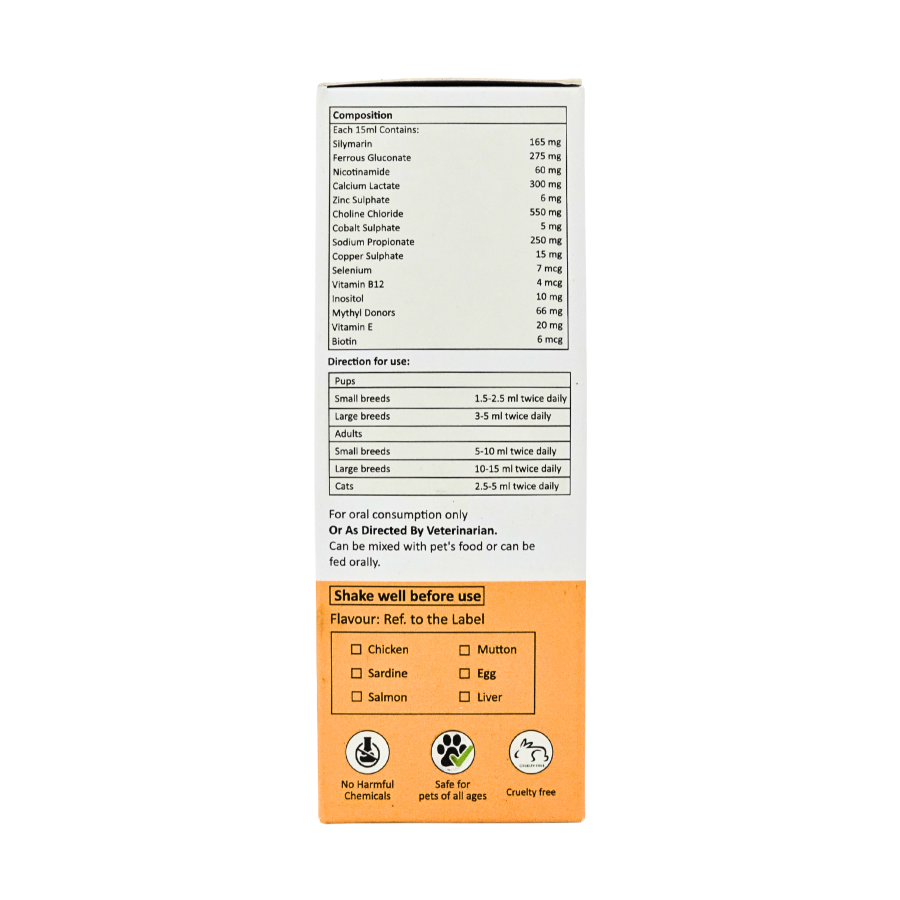 Aniamor Pet Supplements Liver Care Syrup 200ml