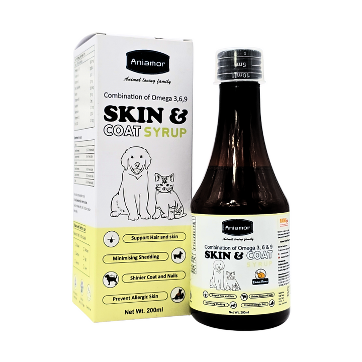 Aniamor Pet Supplements Skin &amp; Coat Syrup 200ml