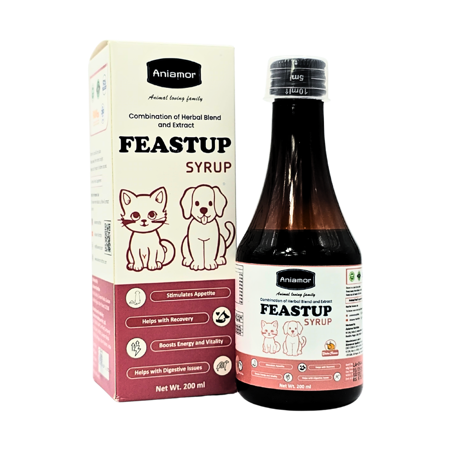 Aniamor Pet Supplements Feastup Syrup 200ml (Appetite Booster)