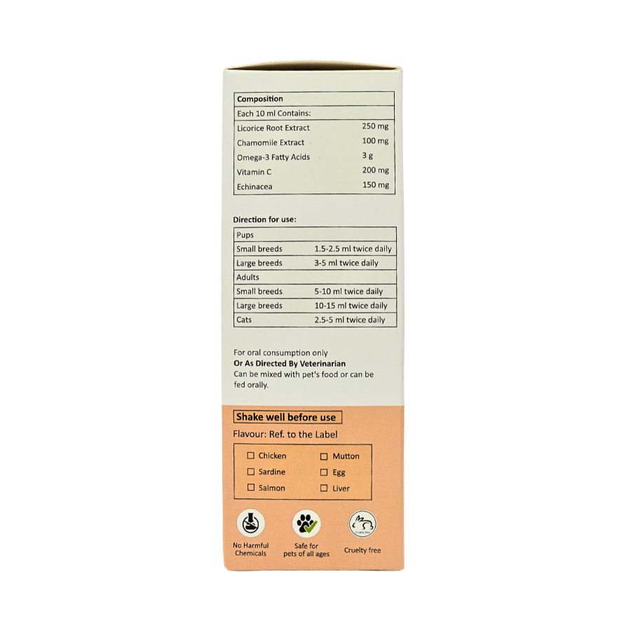 Aniamor Pet Supplements Allergy Syrup 200ml