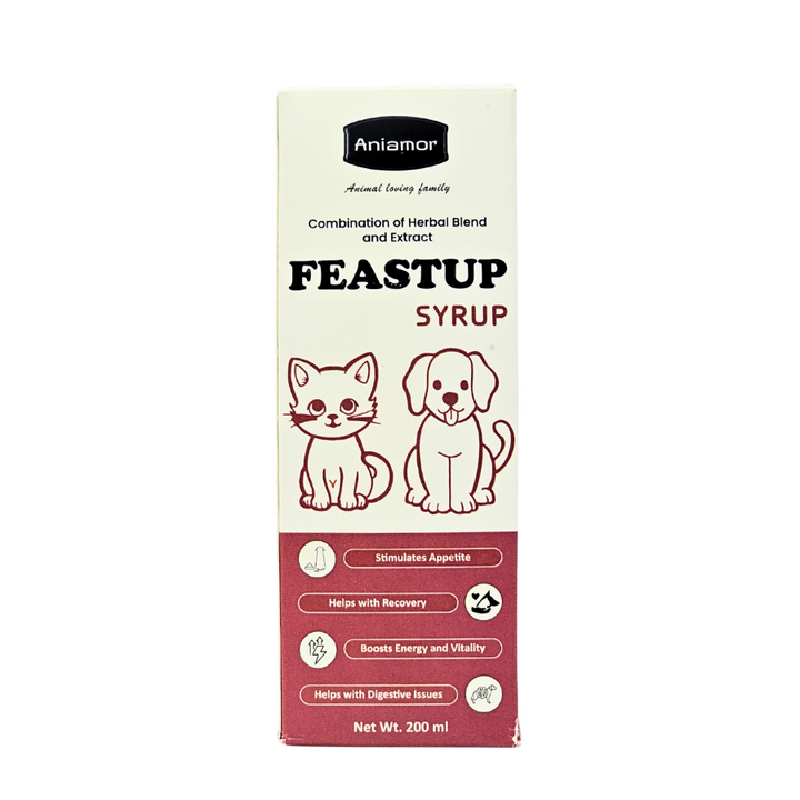 Aniamor Pet Supplements Feastup Syrup 200ml (Appetite Booster)