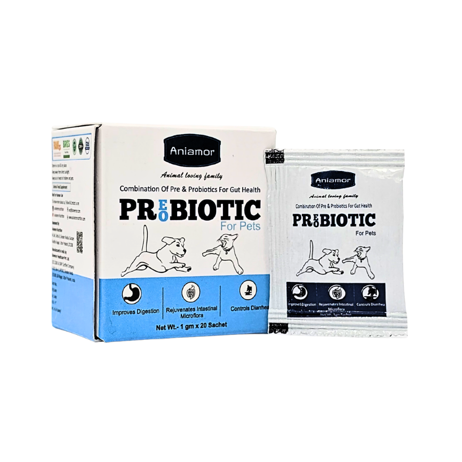 Aniamor Pet Supplements Prebiotic &amp; Probiotic for Pets 1g x 20 sachet