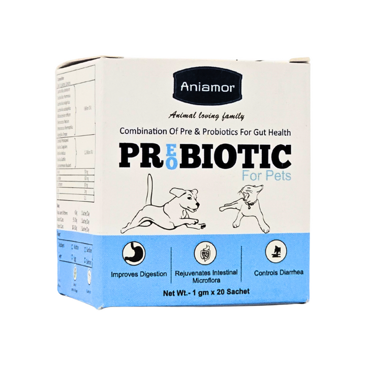 Aniamor Pet Supplements Prebiotic &amp; Probiotic for Pets 1g x 20 sachet