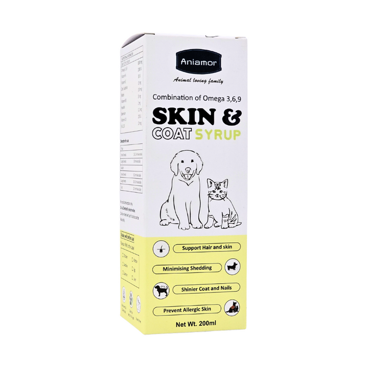 Aniamor Pet Supplements Skin &amp; Coat Syrup 200ml