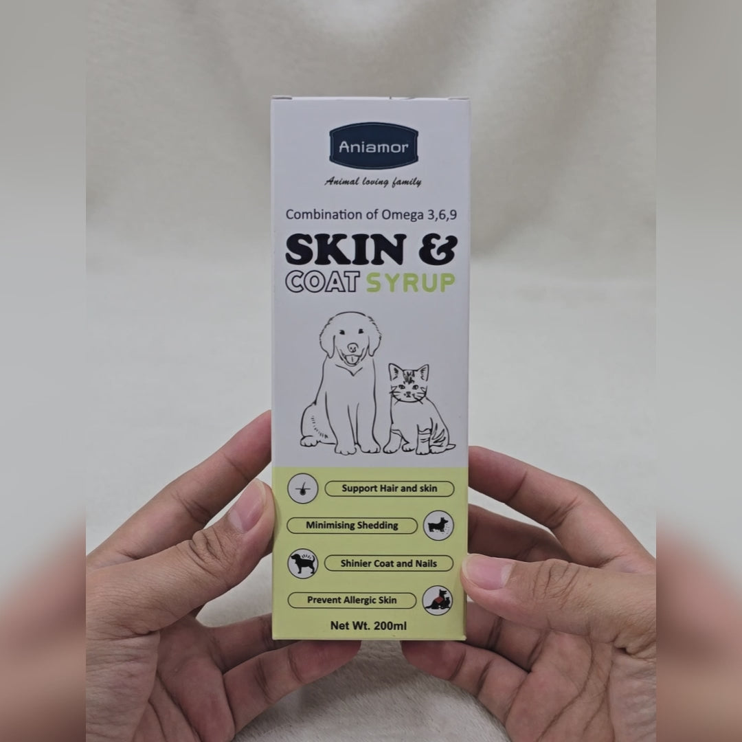 Aniamor Pet Supplements Skin &amp; Coat Syrup 200ml