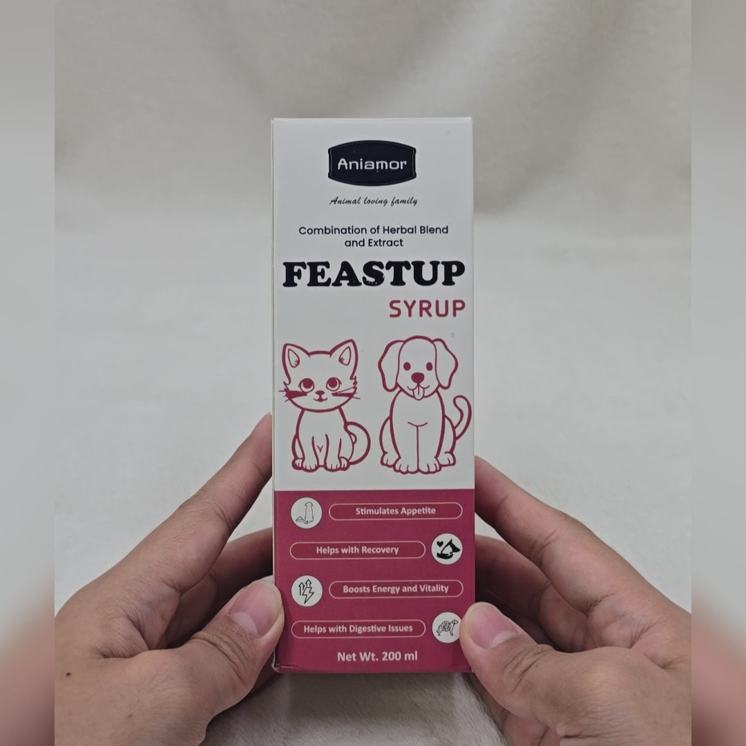 Aniamor Pet Supplements Feastup Syrup 200ml (Appetite Booster)