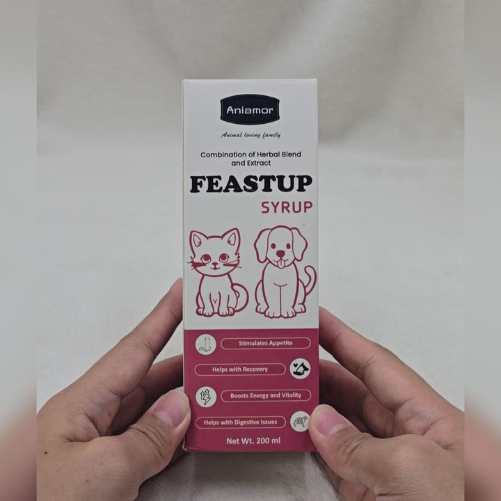 Aniamor Pet Supplements Feastup Syrup 200ml (Appetite Booster)